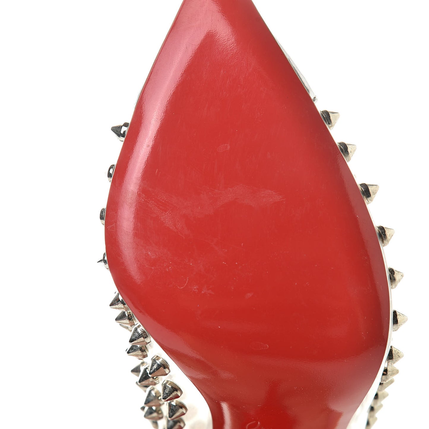 PVC Metallic Gloss Spike Me 100 Pumps 36.5 Silver