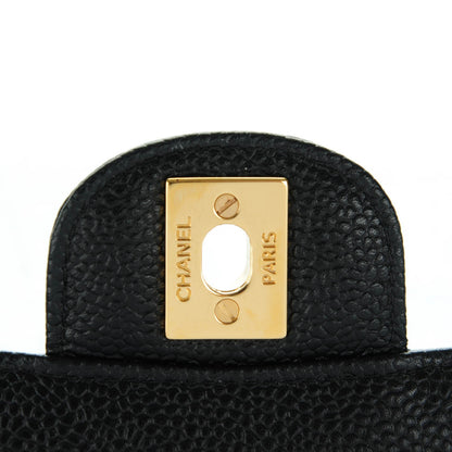Chanel Caviar Quilted Medium Double Flap Black 6 of 8