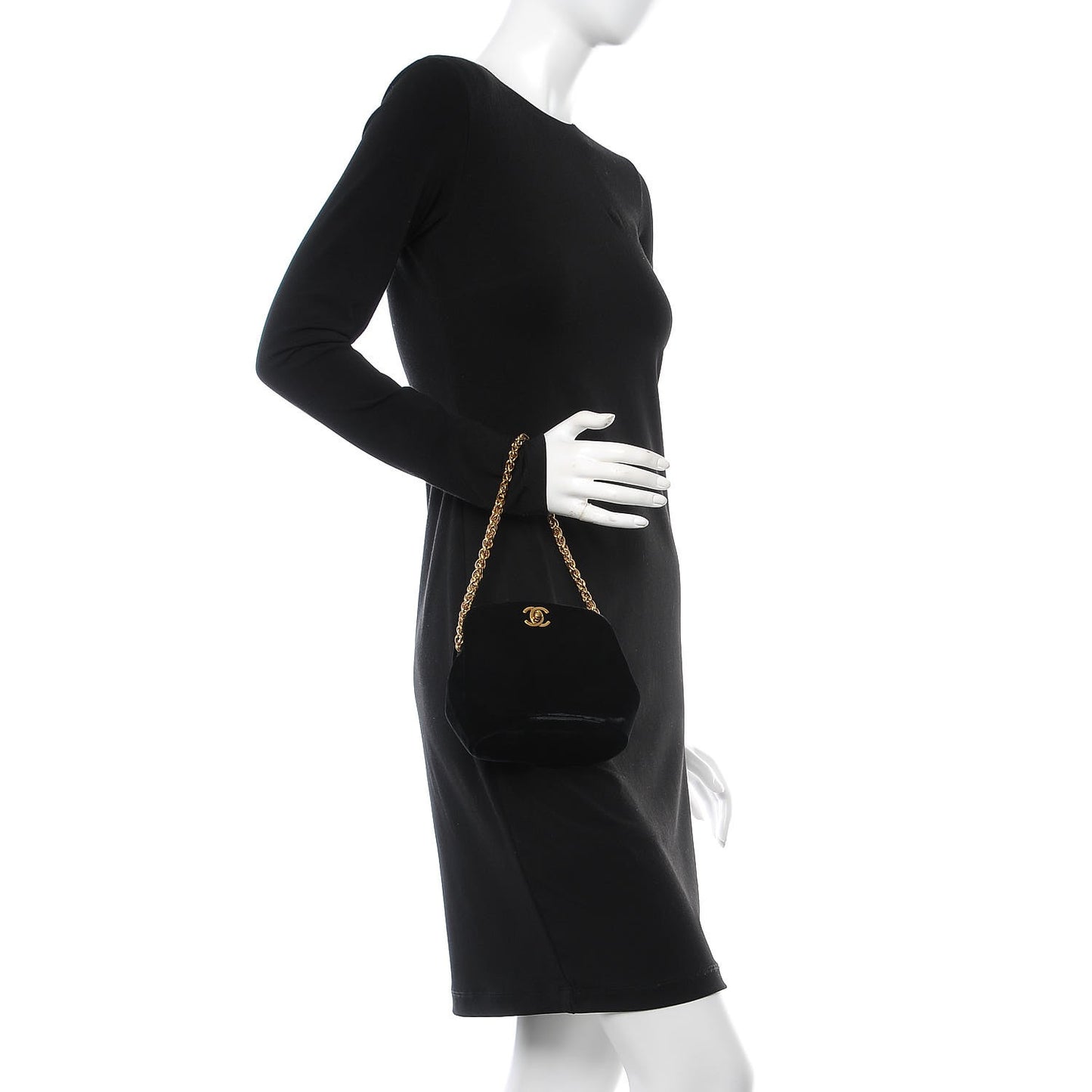 Velvet Evening Bag Black
