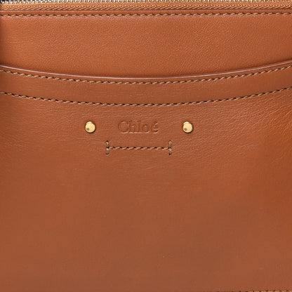 Chloe Calfskin Suede Mini Roy Bag Caramel 8 of 10