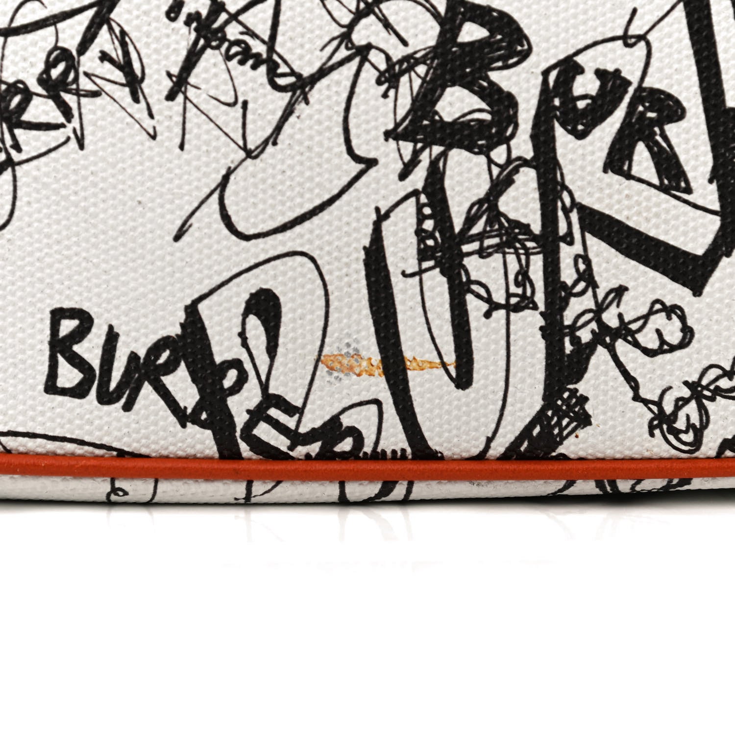 Burberry Canvas Small Doodle Print Frame Bag White 12 of 12