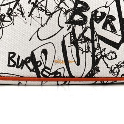 Burberry Canvas Small Doodle Print Frame Bag White 12 of 12