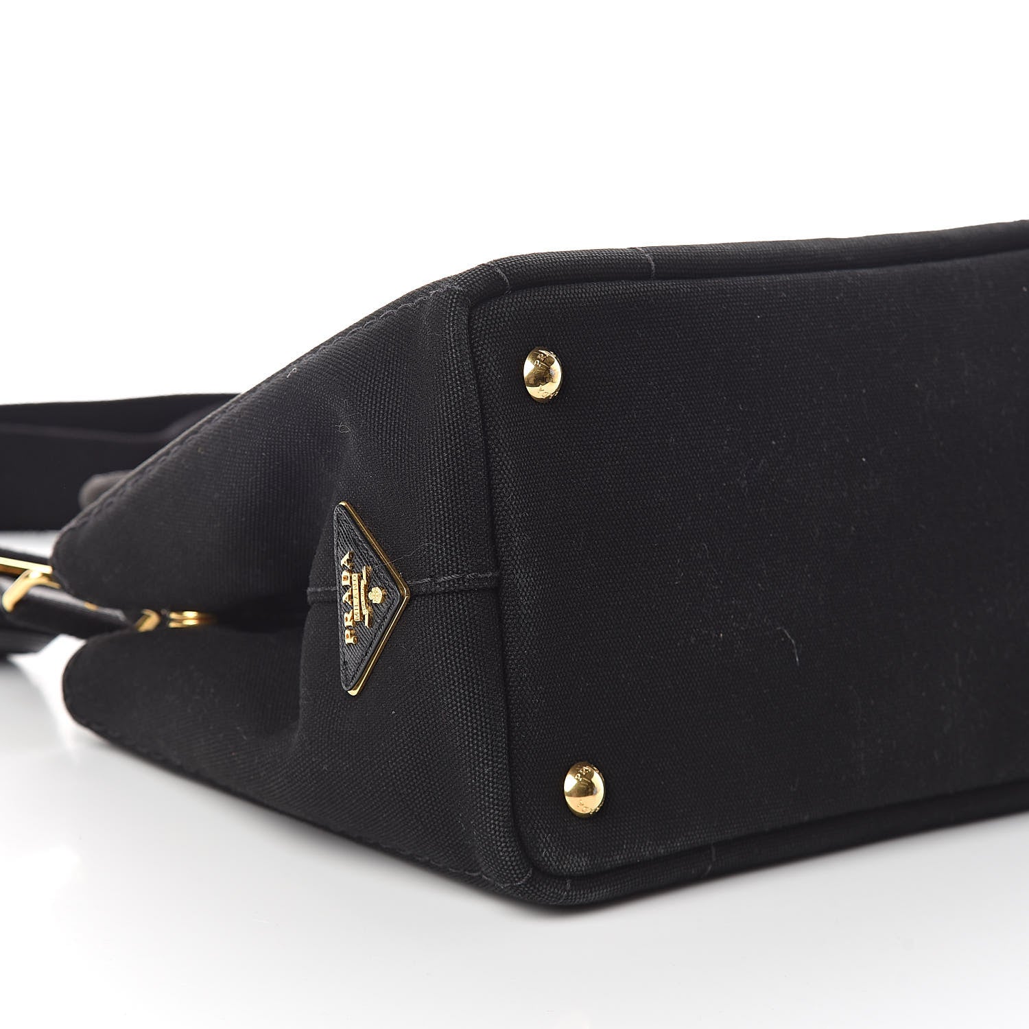 Prada Canapa Small Logo Tote Black Geranio 8 of 9