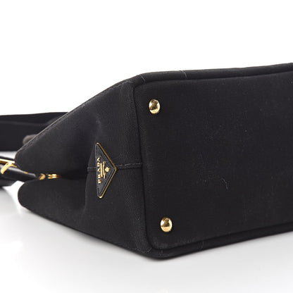 Prada Canapa Small Logo Tote Black Geranio 8 of 9