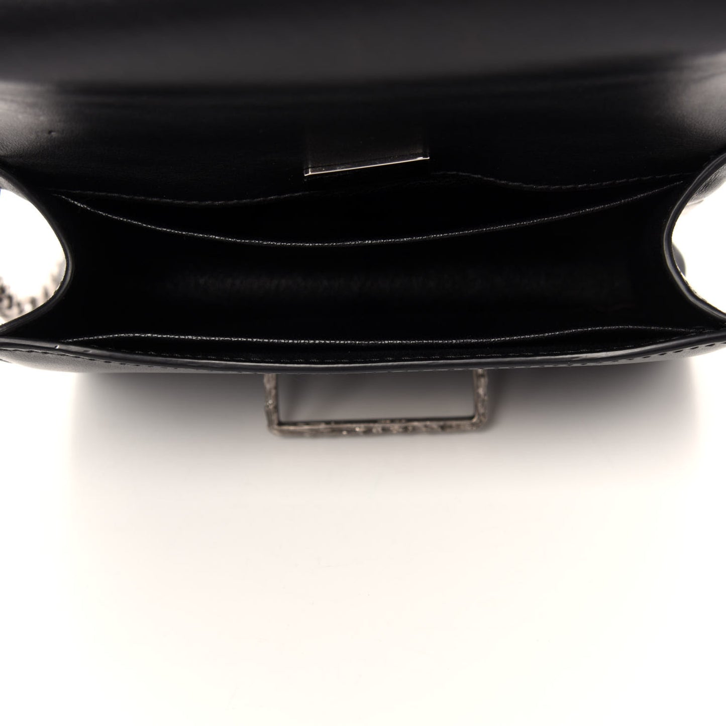 Crystal City Calf Saffiano Cahier Shoulder Bag Black