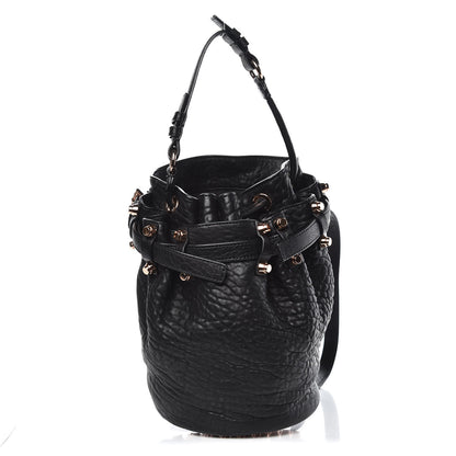 Alexander Wang Pebbled Lambskin Diego Bucket Black Rose Gold Hardware 1 of 6