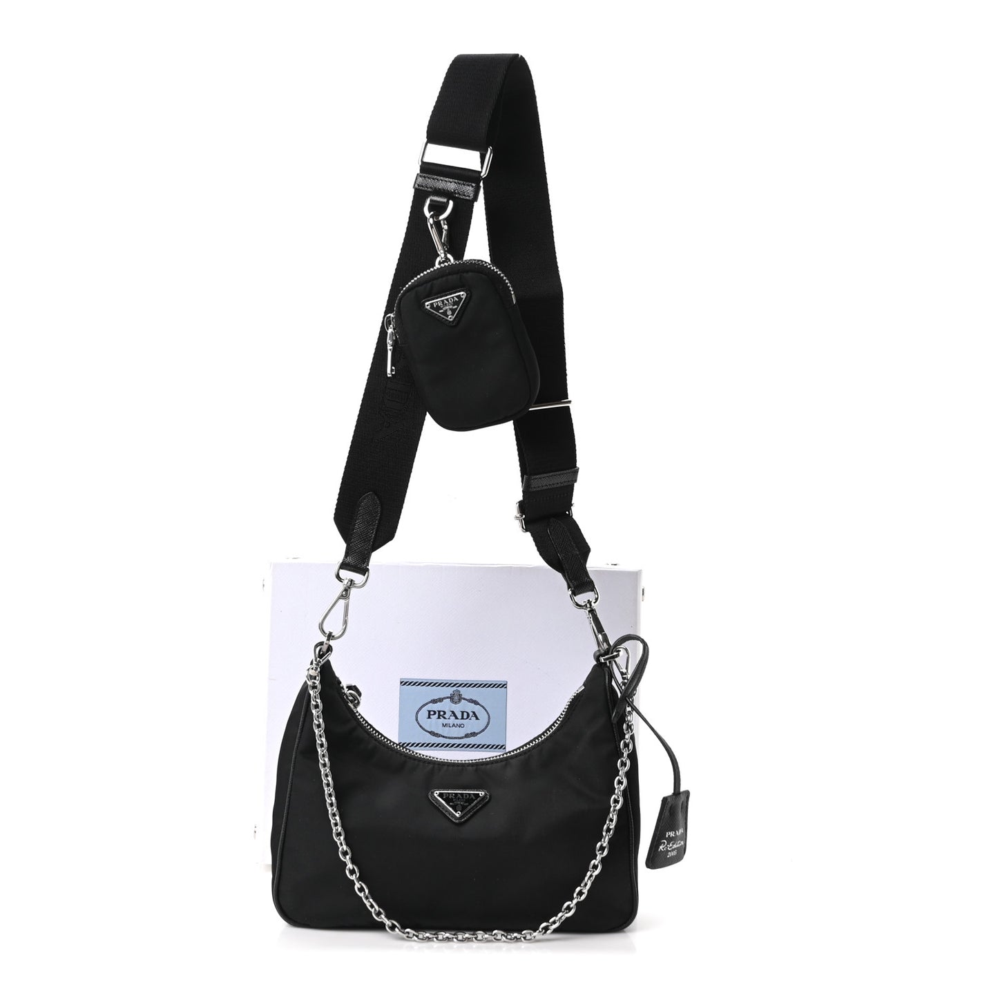 Nylon Re-Edition 2005 Shoulder Bag Black