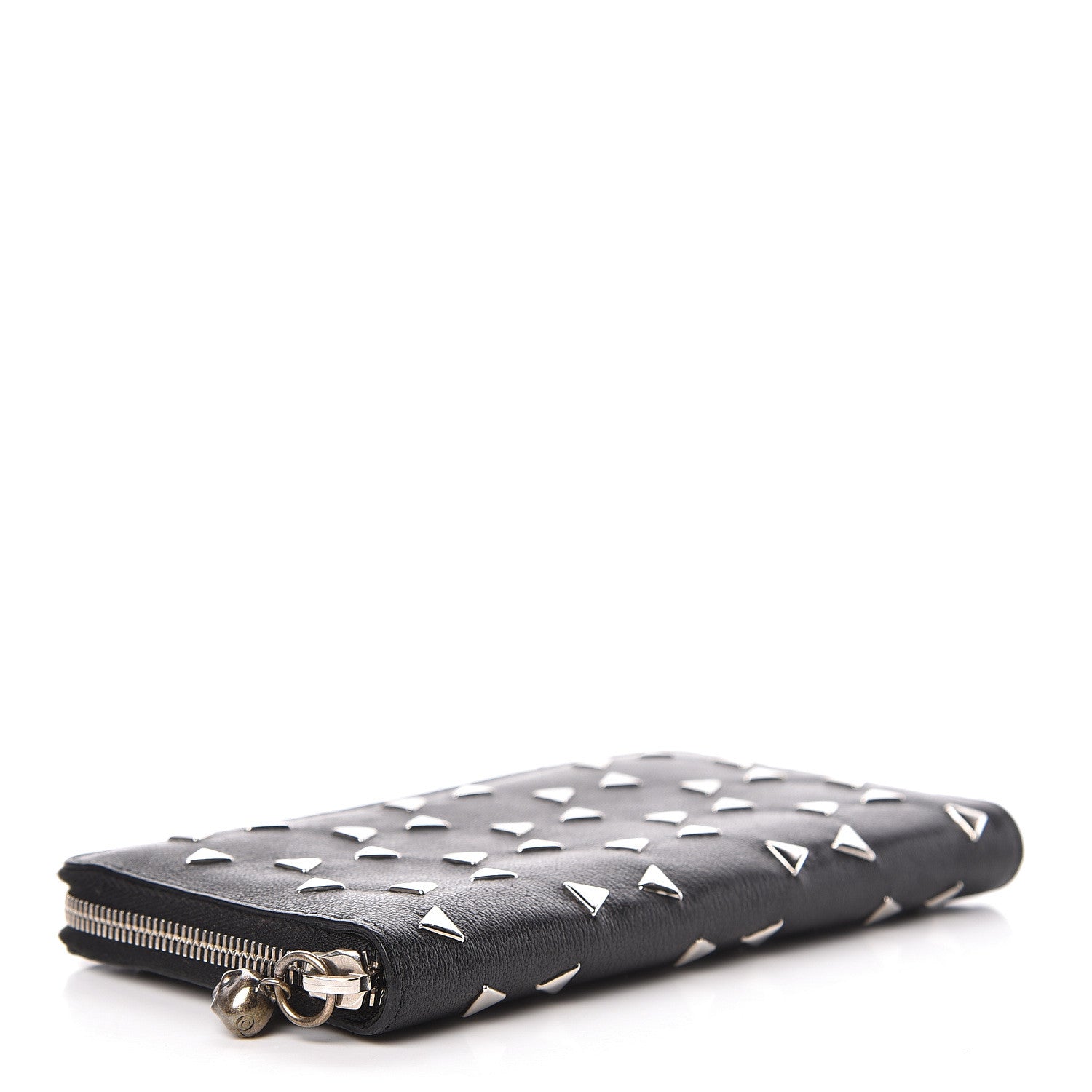 Alexander McQueen Nappa Studded Skull Continental Zip Wallet Black 4 of 7