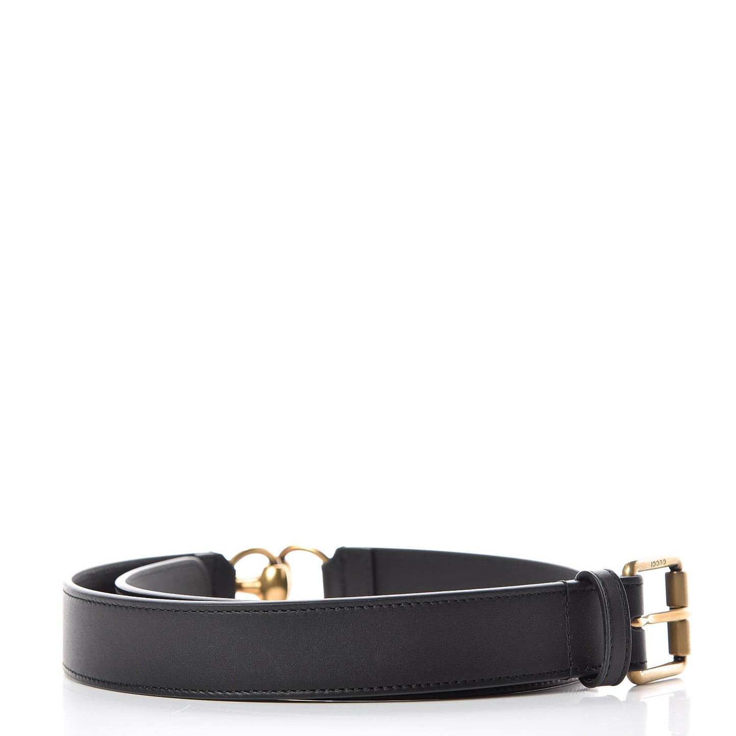 Calfskin Horsebit Belt 85 34 Black