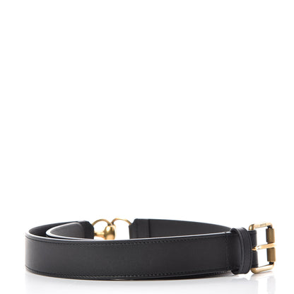 Gucci Calfskin Horsebit Belt 85 34 Black 3 of 6