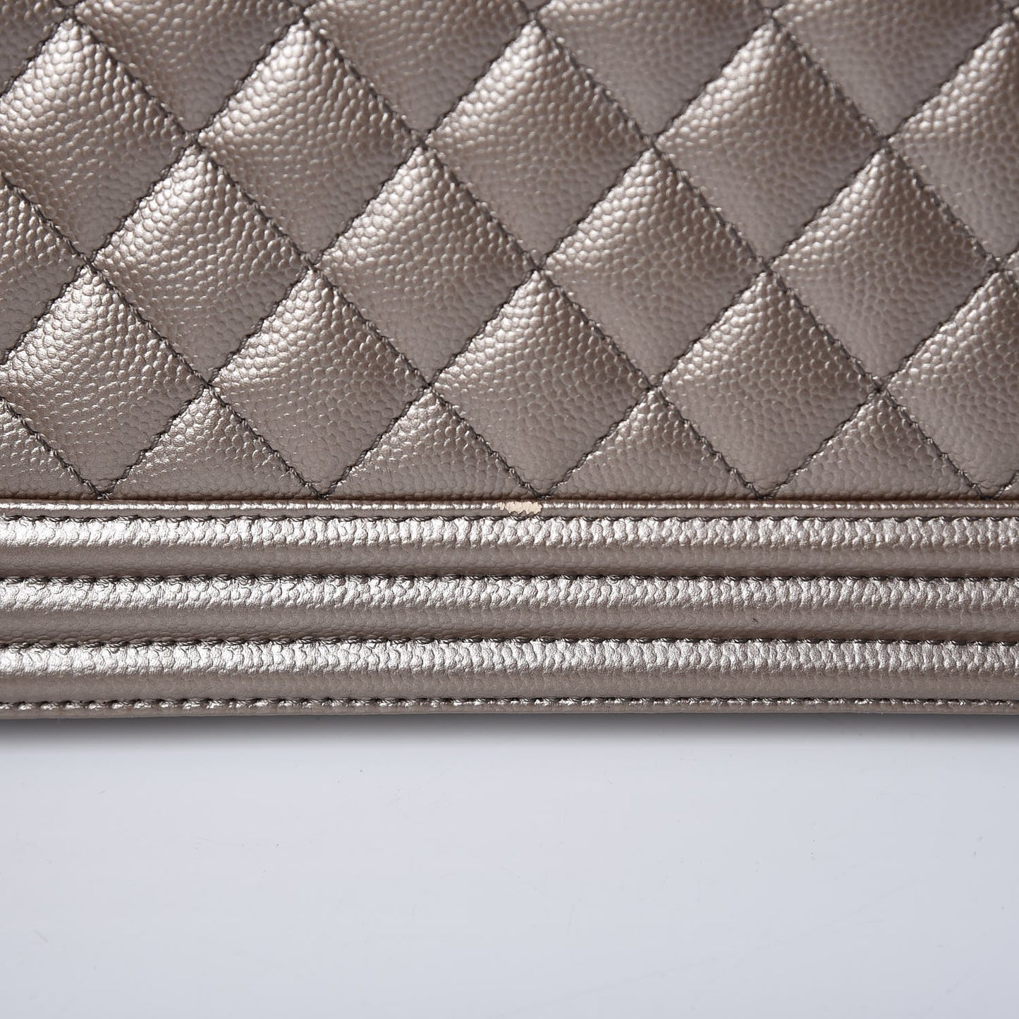 Metallic Caviar Quilted New Medium Boy Flap Copper