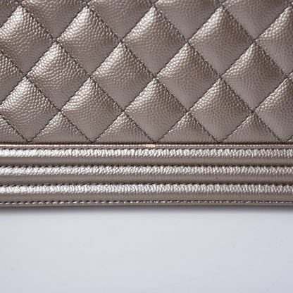 Chanel Metallic Caviar Quilted New Medium Boy Flap Copper 8 of 12