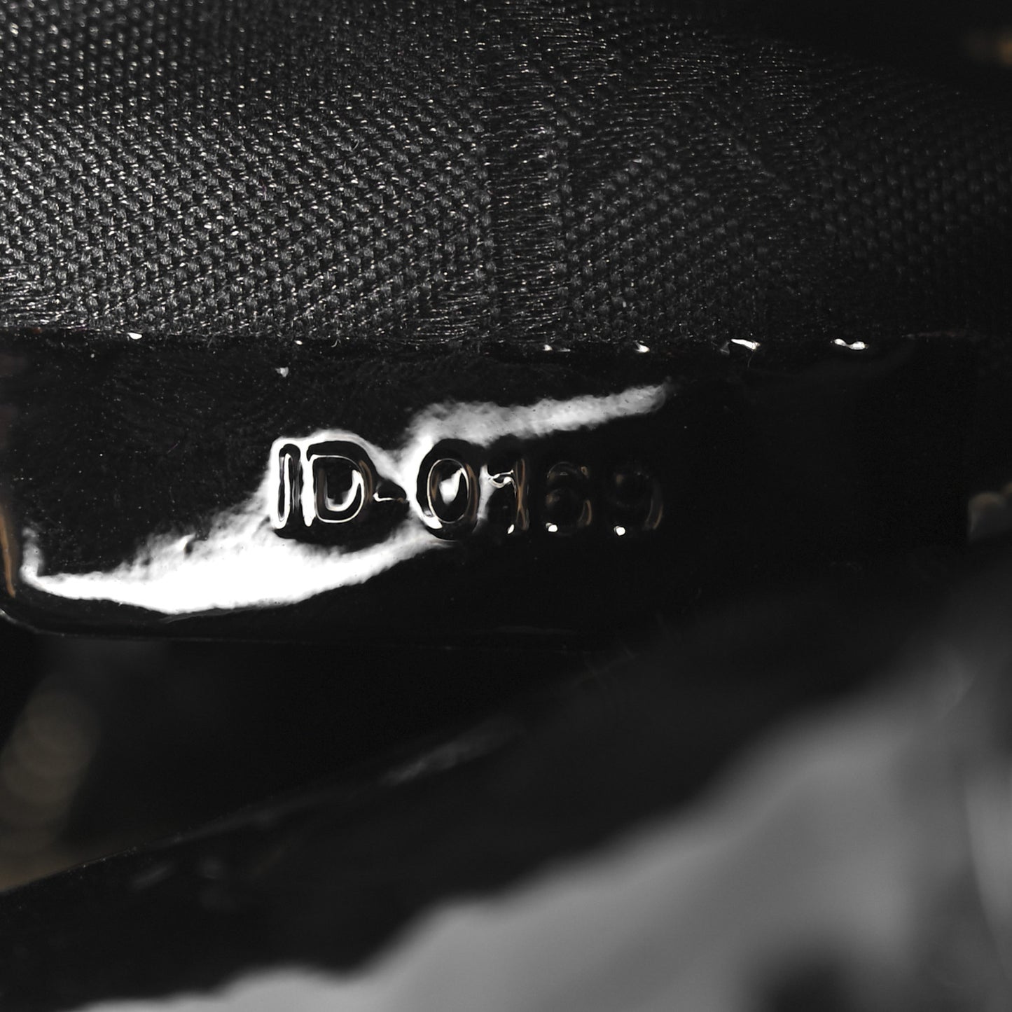 Patent Cannage Mini Lady Dior Black