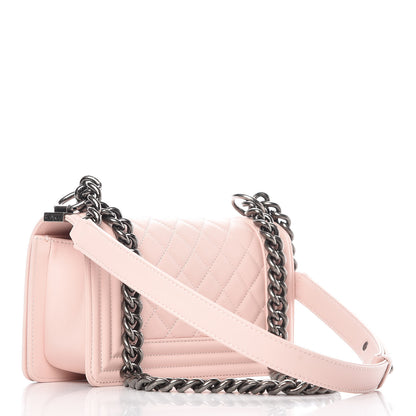 Chanel Calfskin Quilted Small Boy Flap Light Pink 2 of 5