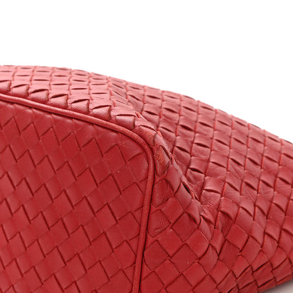 Bottega Veneta Nappa Intrecciato Small Shoulder Bag Red 9 of 11