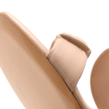 Louis Vuitton Lambskin Drapy Heel Mules 41 Beige 9 of 12