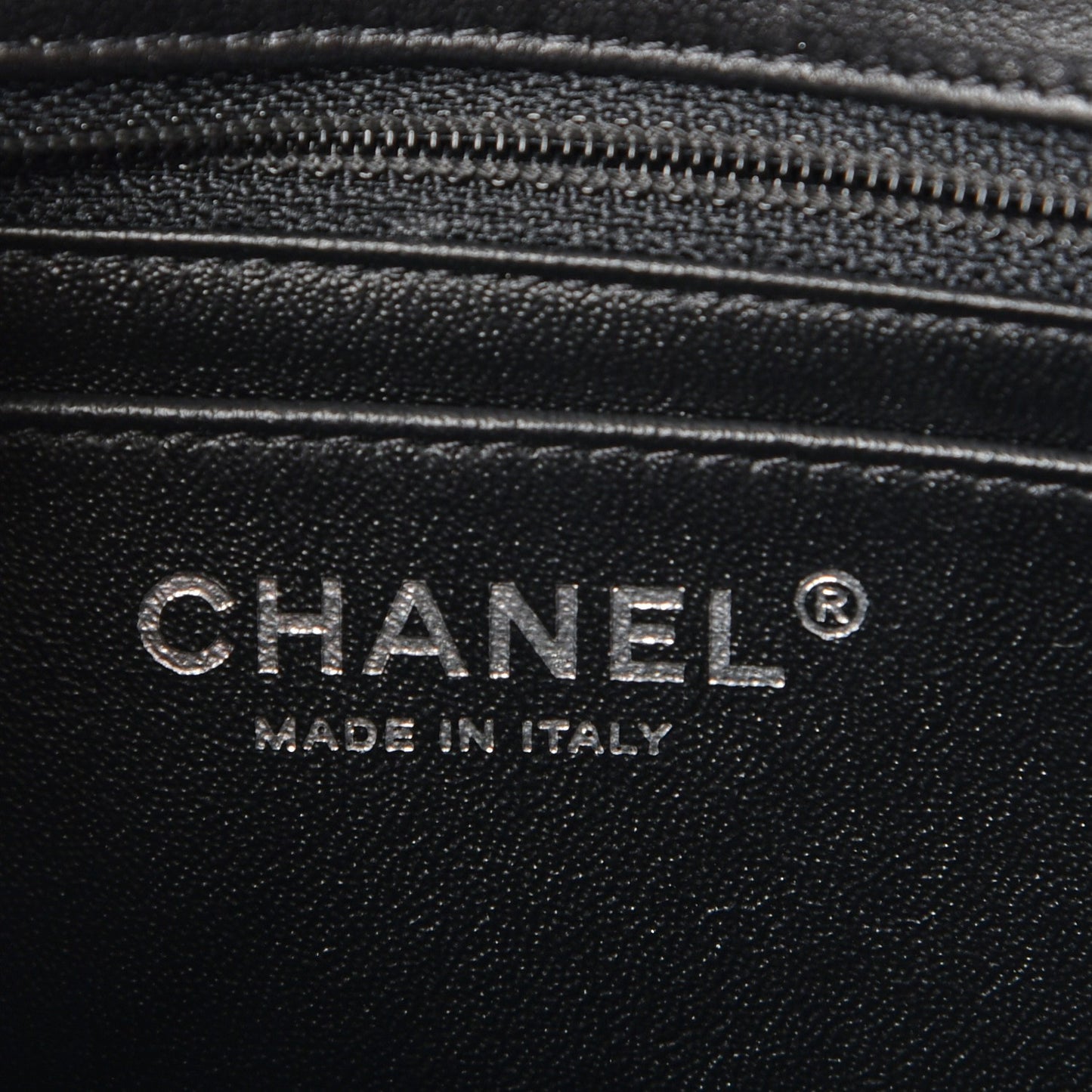Lambskin Quilted Mini Square Flap Black