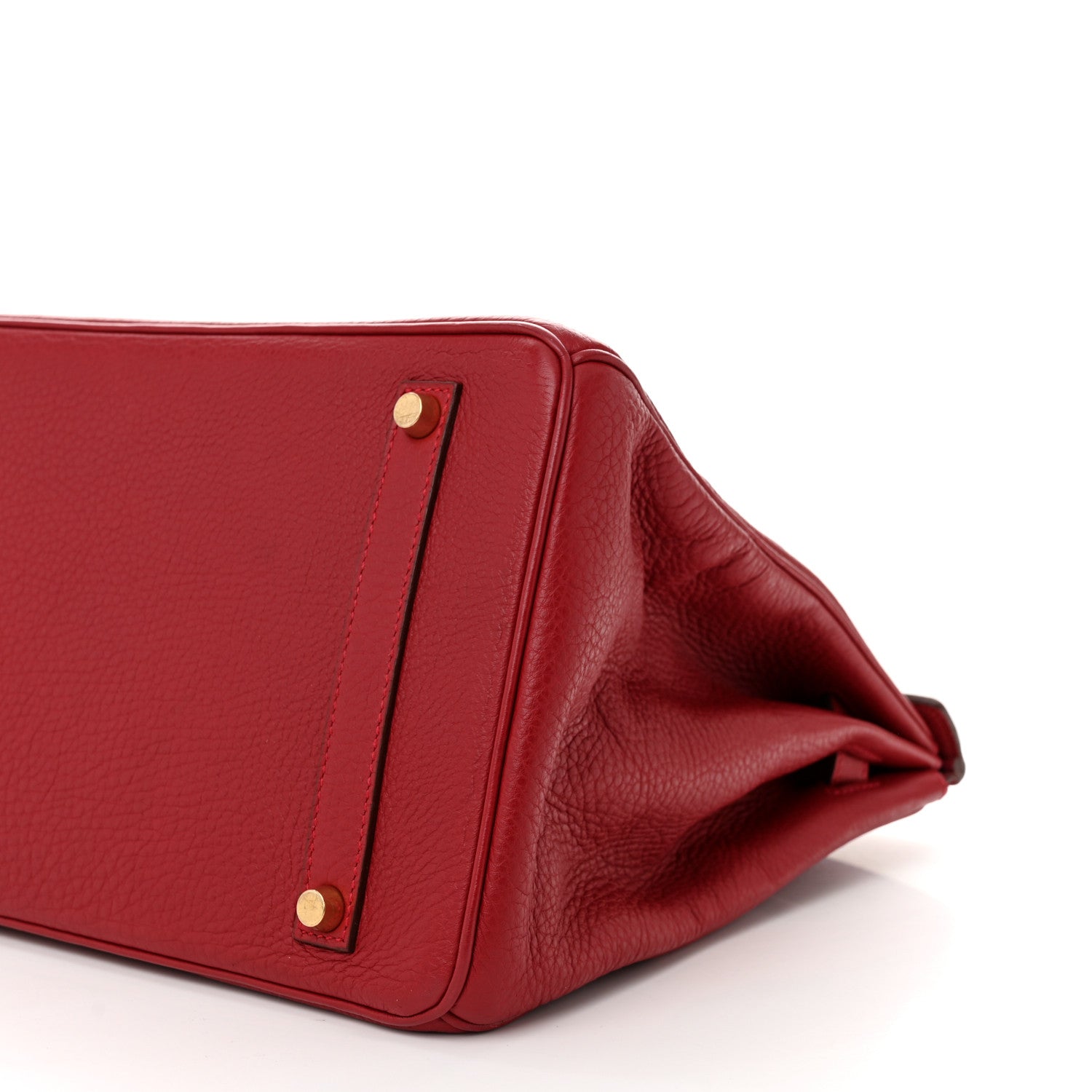 Hermes Taurillon Clemence Birkin 35 Rouge Vif 10 of 10