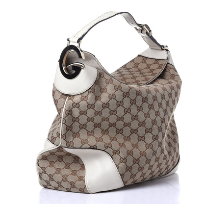 Gucci Monogram Medium Charlotte Hobo Off White 3 of 11