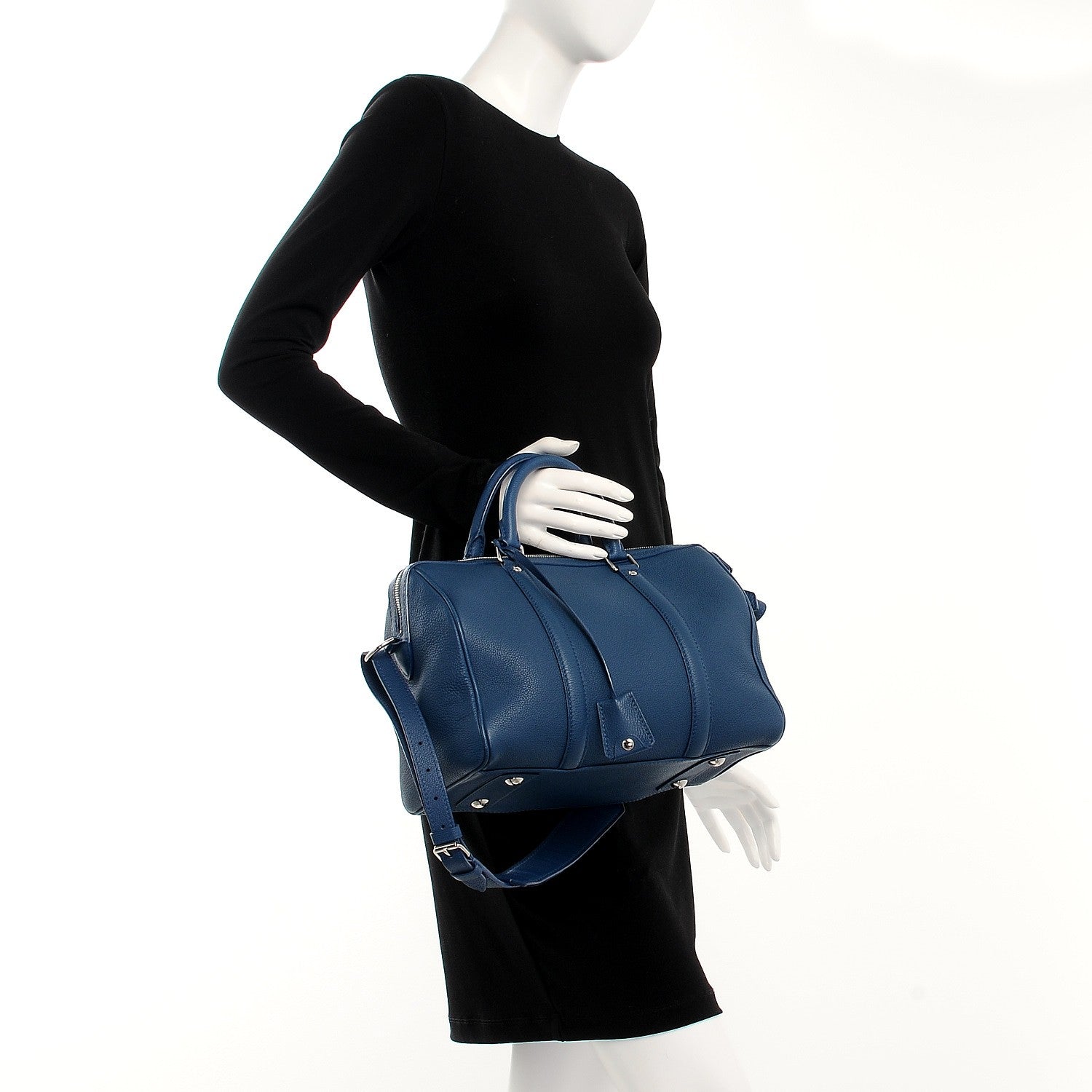 Louis Vuitton Veau Cachemire SC Bag PM Blue 3 of 11