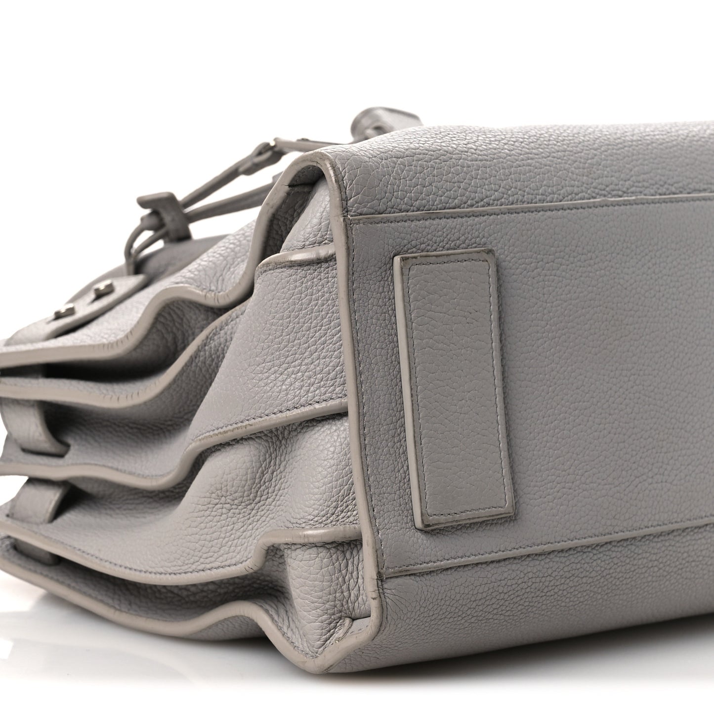 Grained Calfskin Small Supple Sac De Jour Grey