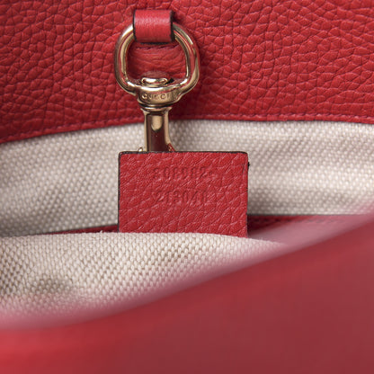 Gucci Pebbled Calfskin Medium Soho Chain Shoulder Bag Tabasco Red 7 of 10