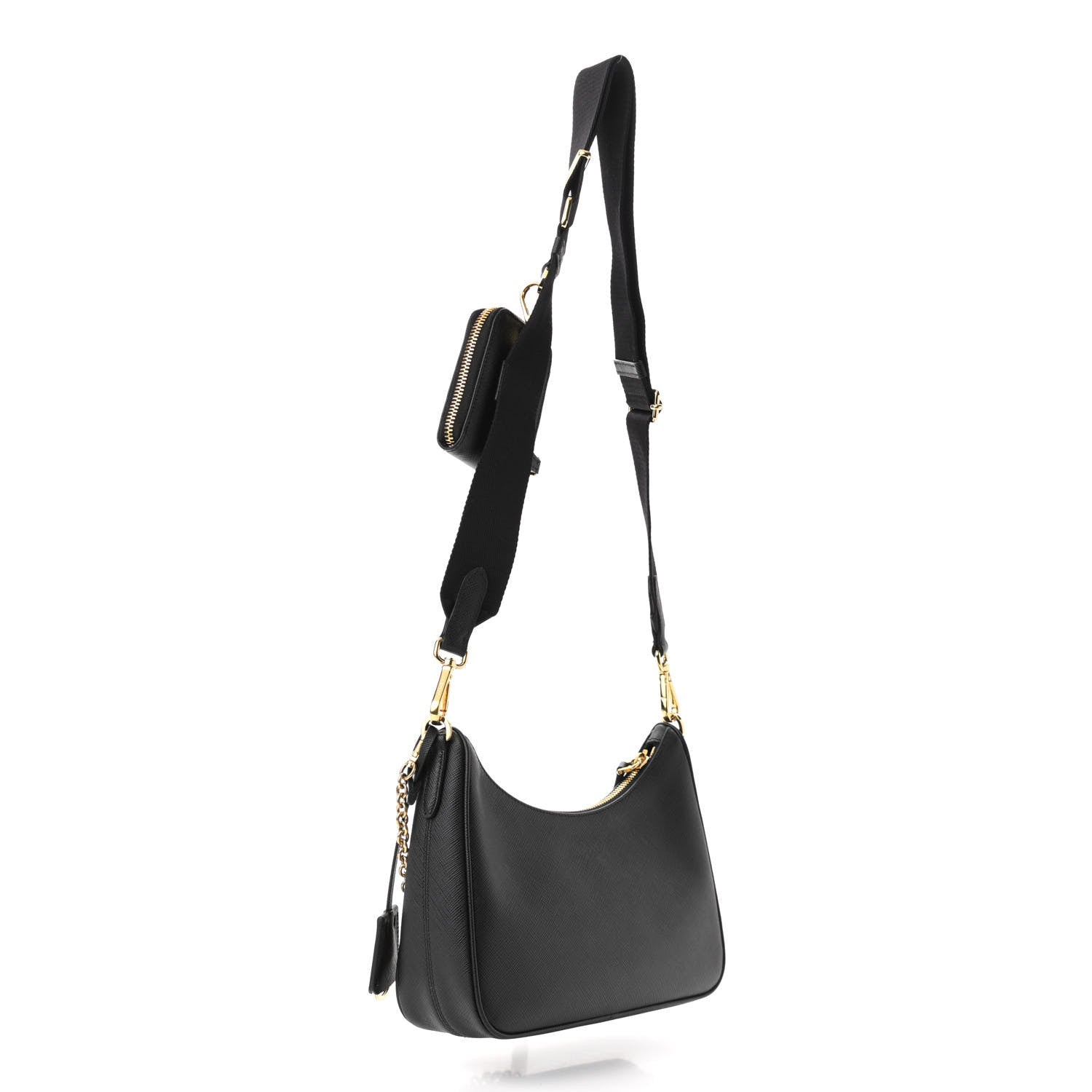 Prada Saffiano Lux Re-Edition 2005 Shoulder Bag Black 3 of 10