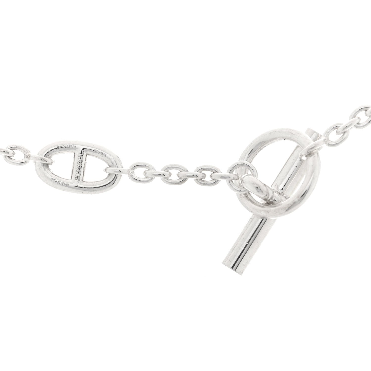 Hermes Sterling Silver Farandole Necklace 120 4 of 5