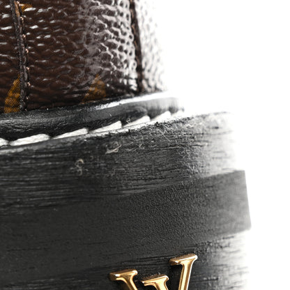 Louis Vuitton Patent Monogram LV Beaubourg Ankle Boots 36 Black 9 of 11