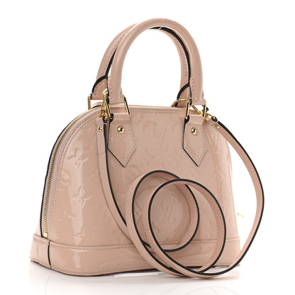 Louis Vuitton Vernis Flowers Alma BB Rose Ballerine 3 of 15