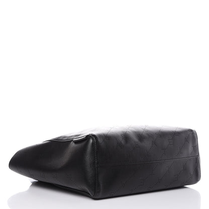 Stella McCartney Eco Alter Nappa Perforated Logo Tote Black 4 of 8