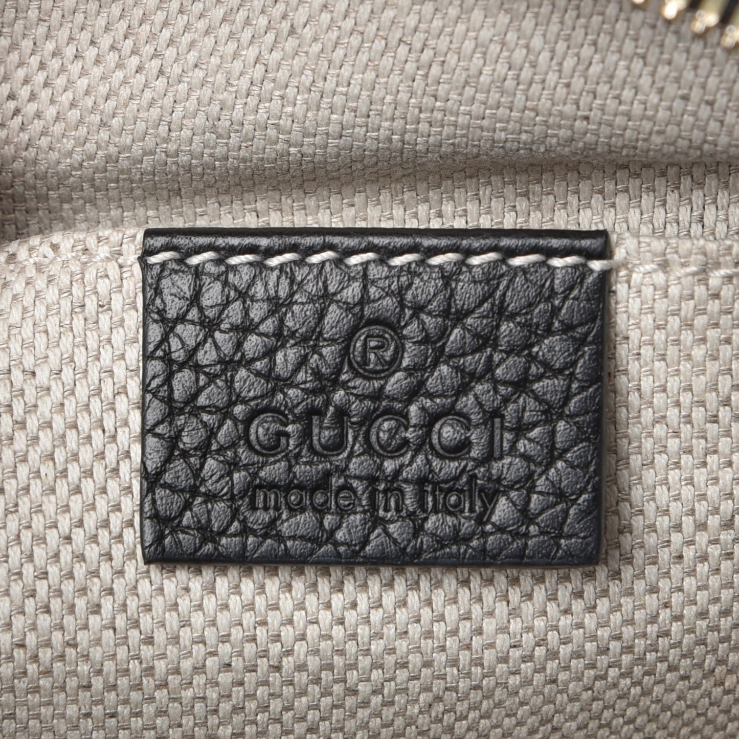 Pebbled Calfskin Small Soho Disco Bag Black