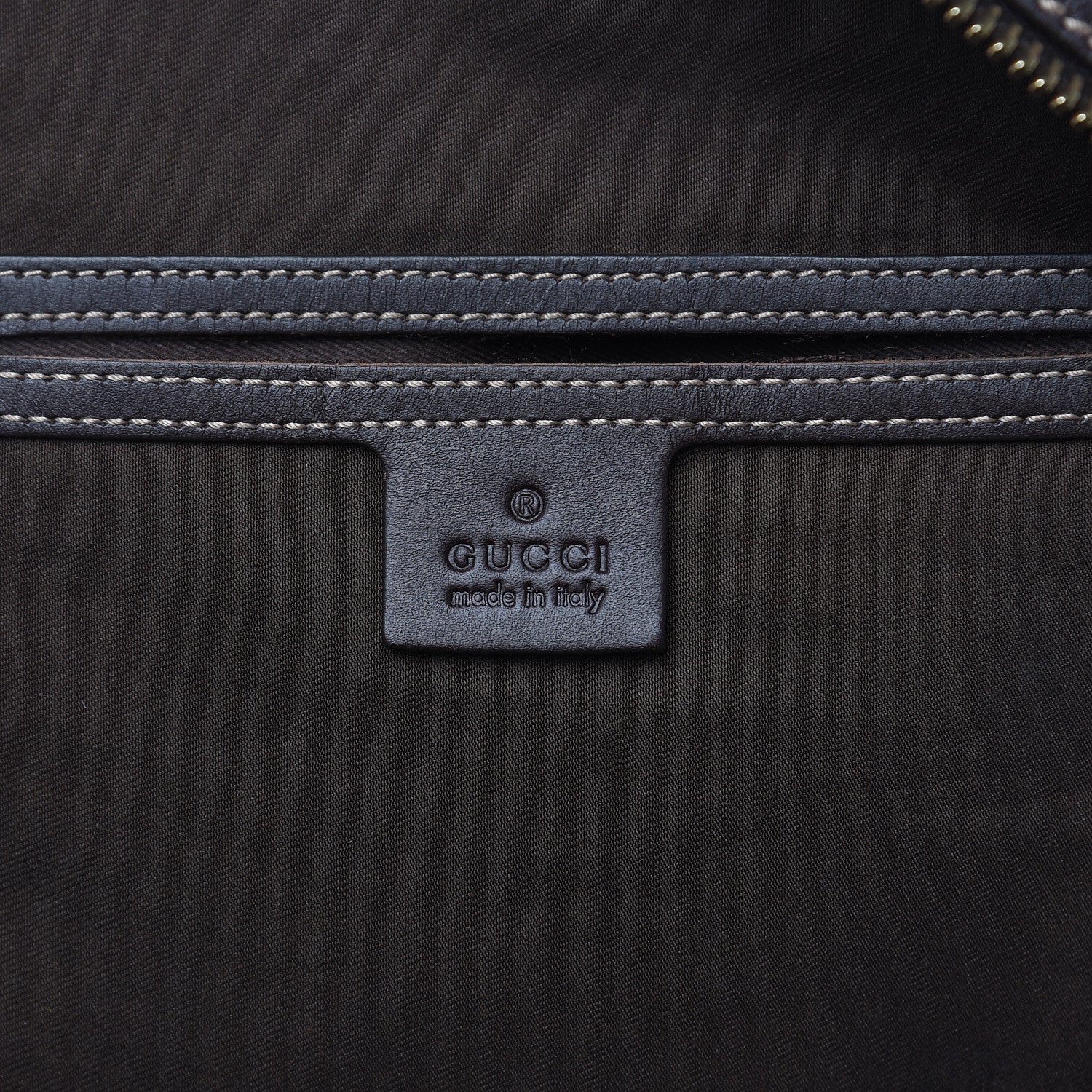 Gucci GG Plus Web Carry On Duffle Bag Dark Brown 6 of 13