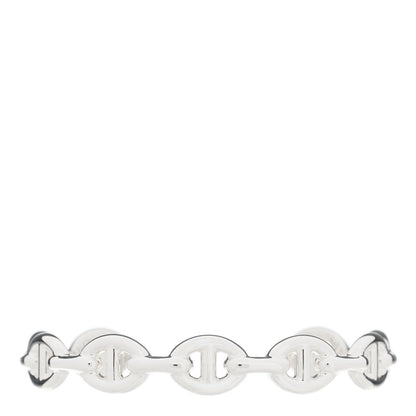 Hermes Sterling Silver MM Chaine d'Ancre Enchainee Cuff Bracelet ST 1 of 6