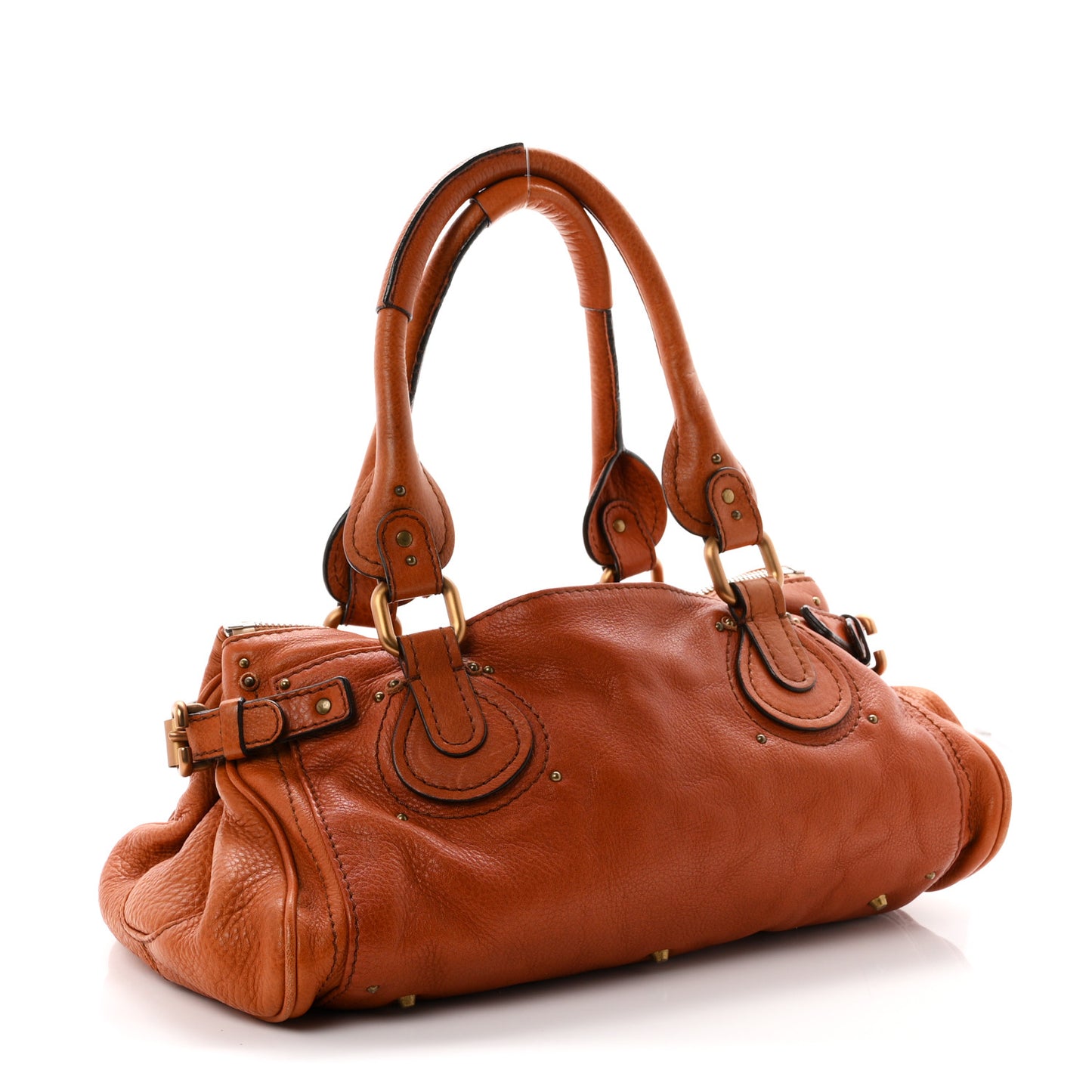 Calfskin Medium Paddington Satchel Ecureil Brown
