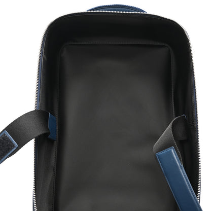 Christian Dior Calfskin Perforated Oblique Galaxy Marsupio World Tour Pelle Sling Navy Blue 5 of 10