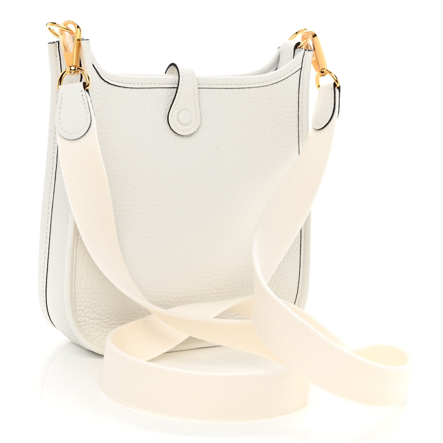 Hermes Taurillon Clemence Amazone Evelyne TPM New White 3 of 11