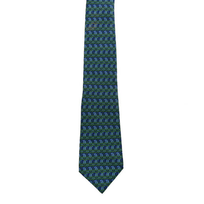 Hermes Silk Printed Mens Neck Tie Multicolor 2 of 6