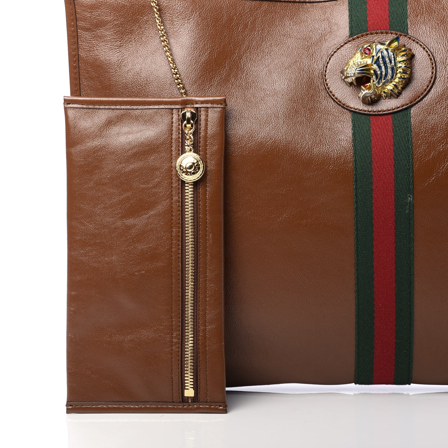 Calfskin Large Rajah Chain Tote Cuir