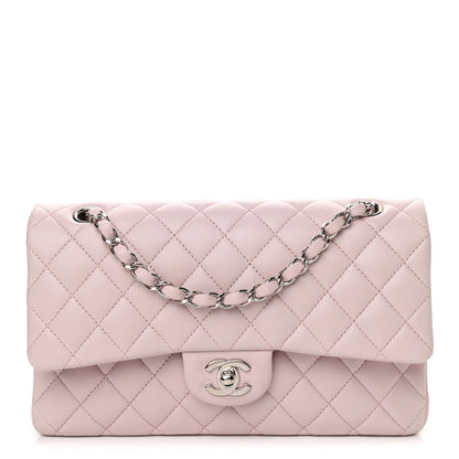 Chanel Lambskin Quilted Medium Double Flap Light Pink 1 of 10