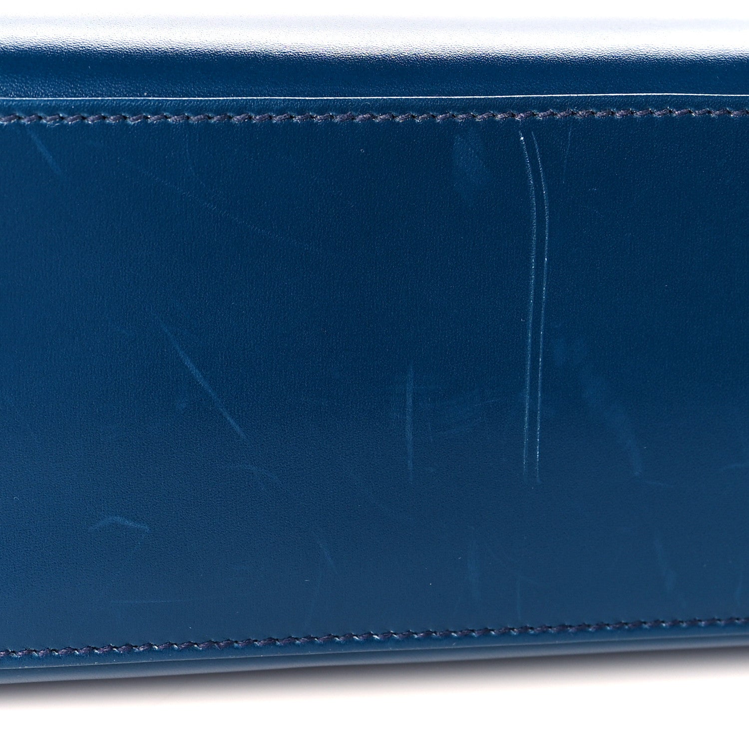 Hermes Tadelakt Kelly Sellier 25 Bleu Thalassa 10 of 14
