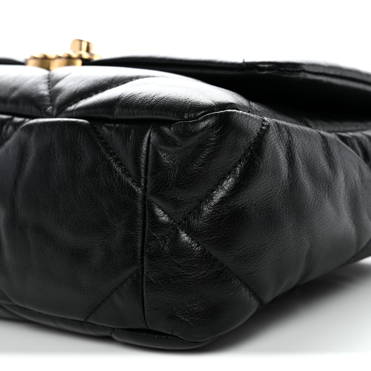 Chanel Goatskin Quilted Medium Chanel 19 Flap Black 10 of 10