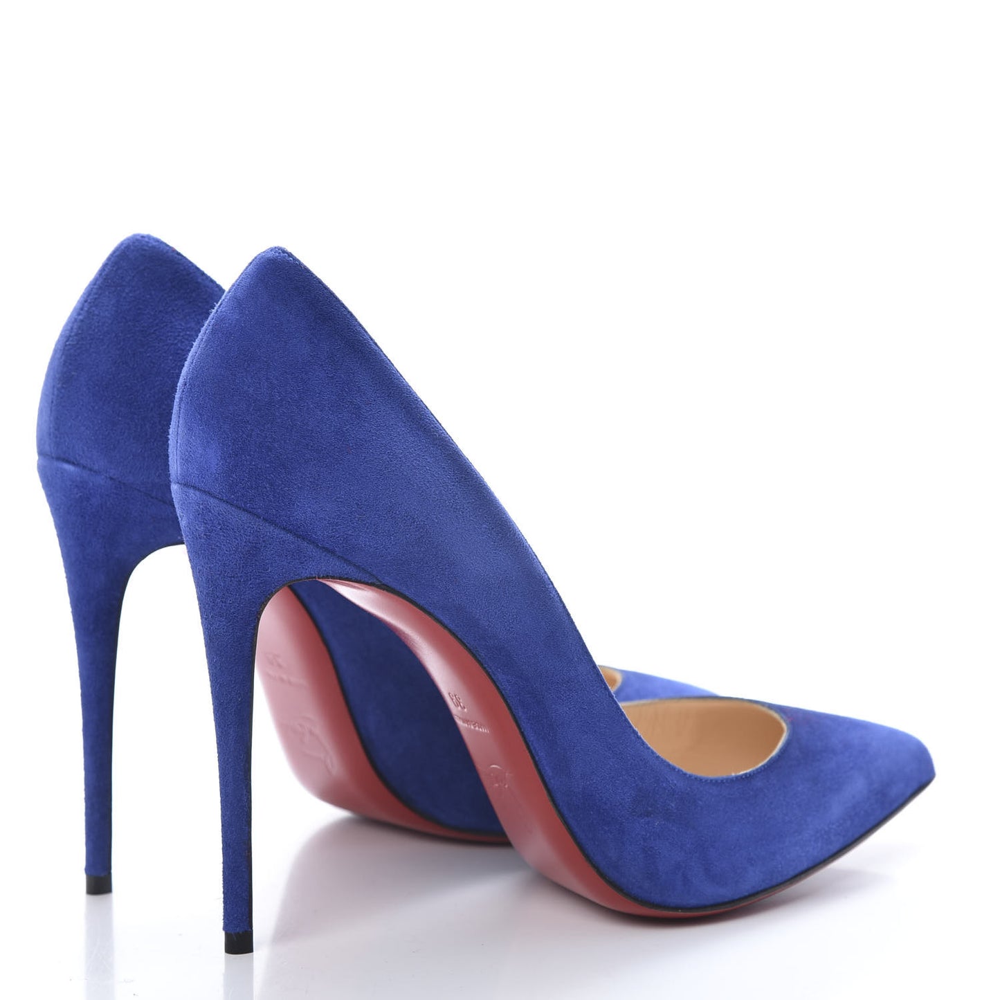 Veau Velours Pigalle Follies 100 Pumps 39 Metal Blue