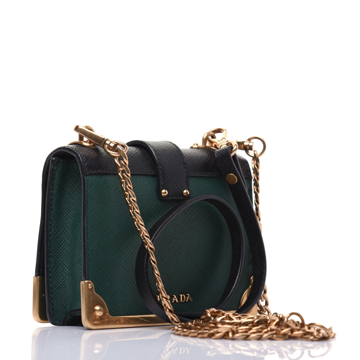 Saffiano Astrology Mini Cahier Bag Black