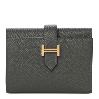 Hermes Epsom Tri-Fold Compact Bearn Wallet Gris Meyer 1 of 10