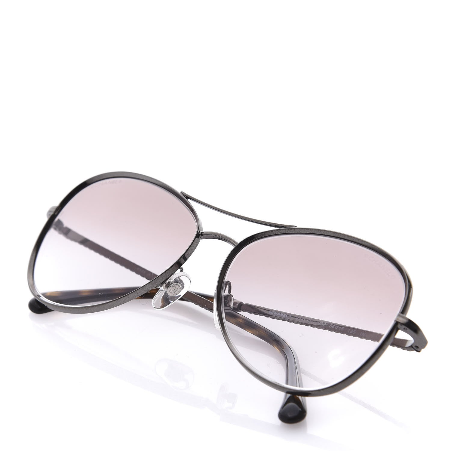 Chanel CC Pilot Sunglasses 2181-S Black 7 of 7