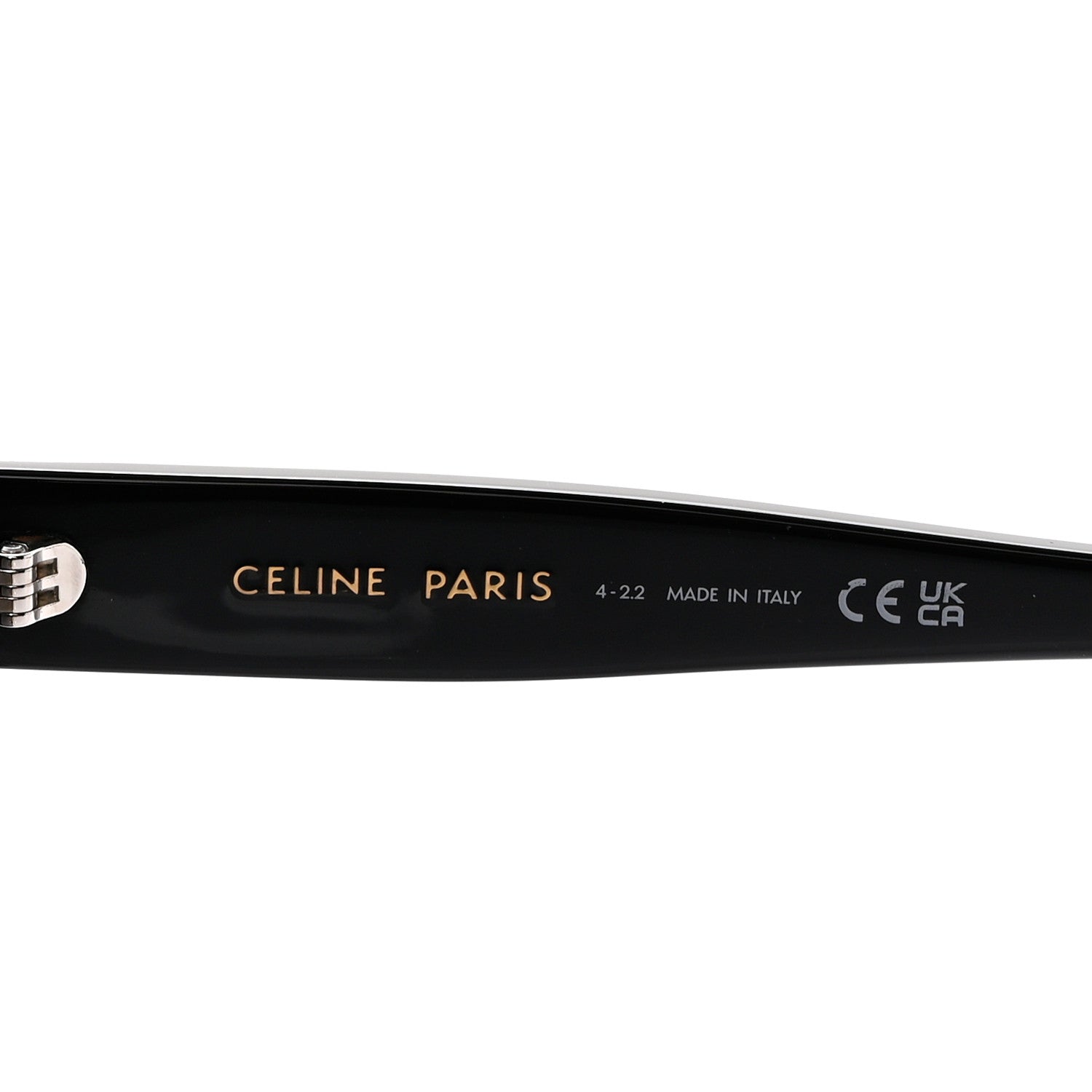 Celine Acetate Triomphe 01 Square Sunglasses CL 40222F Black 6 of 7