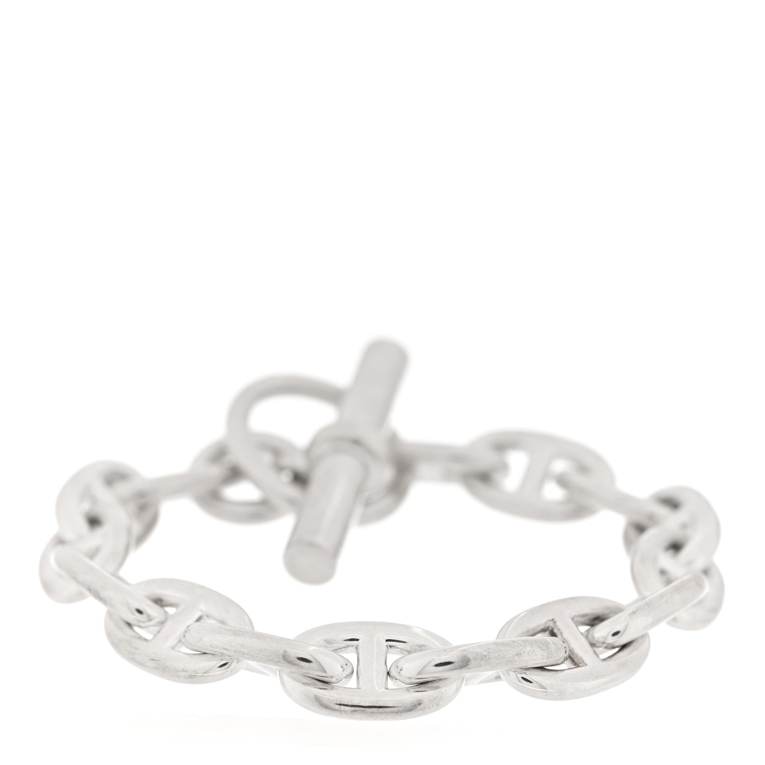 Hermes Sterling Silver MM Chaine d'Ancre Bracelet 1 of 4