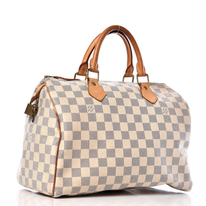 Louis Vuitton Damier Azur Speedy 30 3 of 32