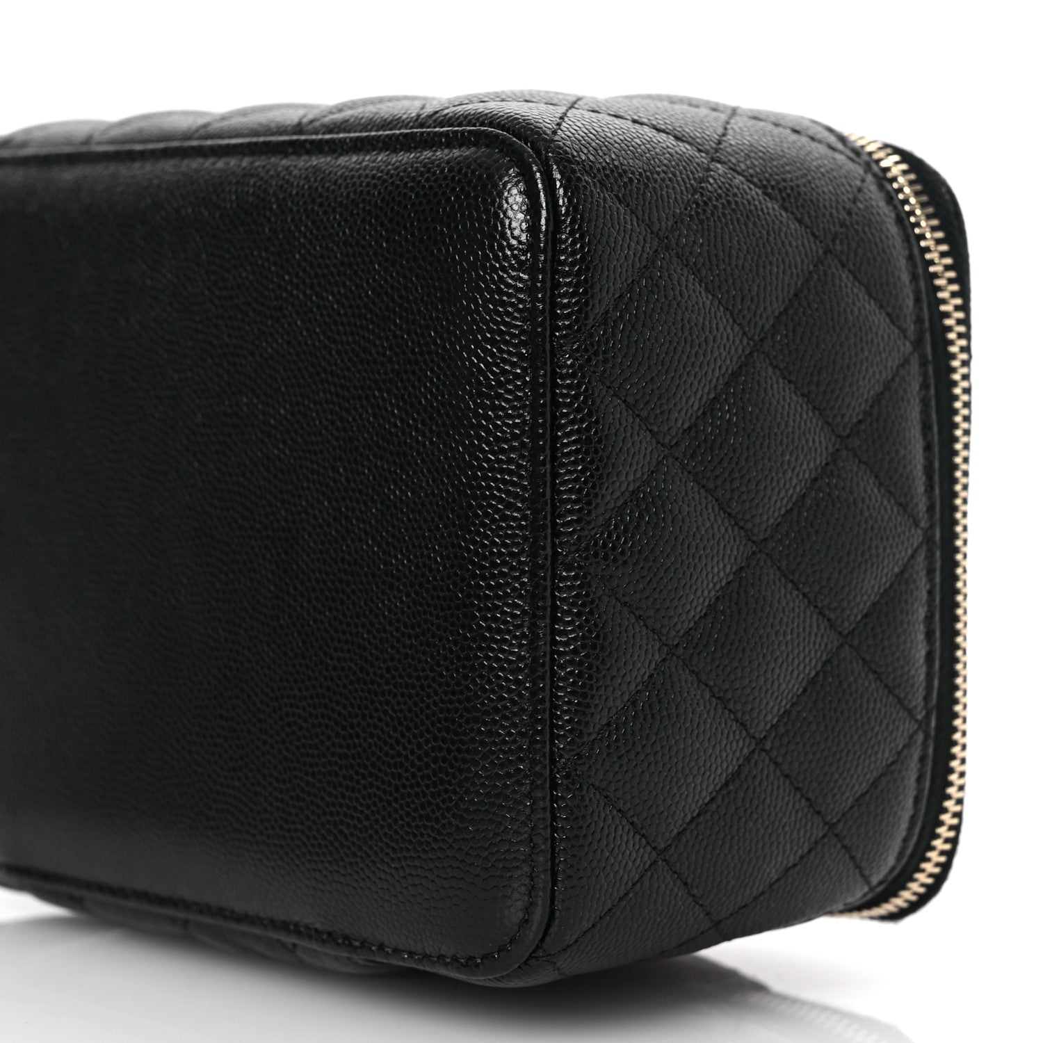 Chanel Caviar Quilted Jewelry Box Black 10 of 10